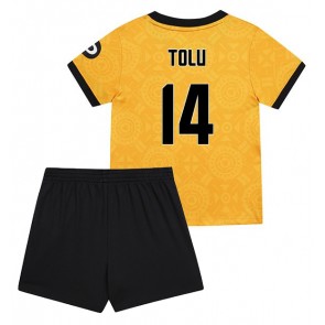 Wolves Tolu Arokodare #14 Replik Heimtrikot Kinder 2025-26 Kurzarm (+ Kurze Hosen)